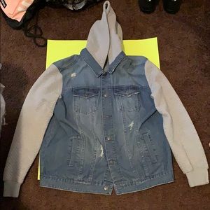 Primark Men’s Destruction hooded Jean jacket